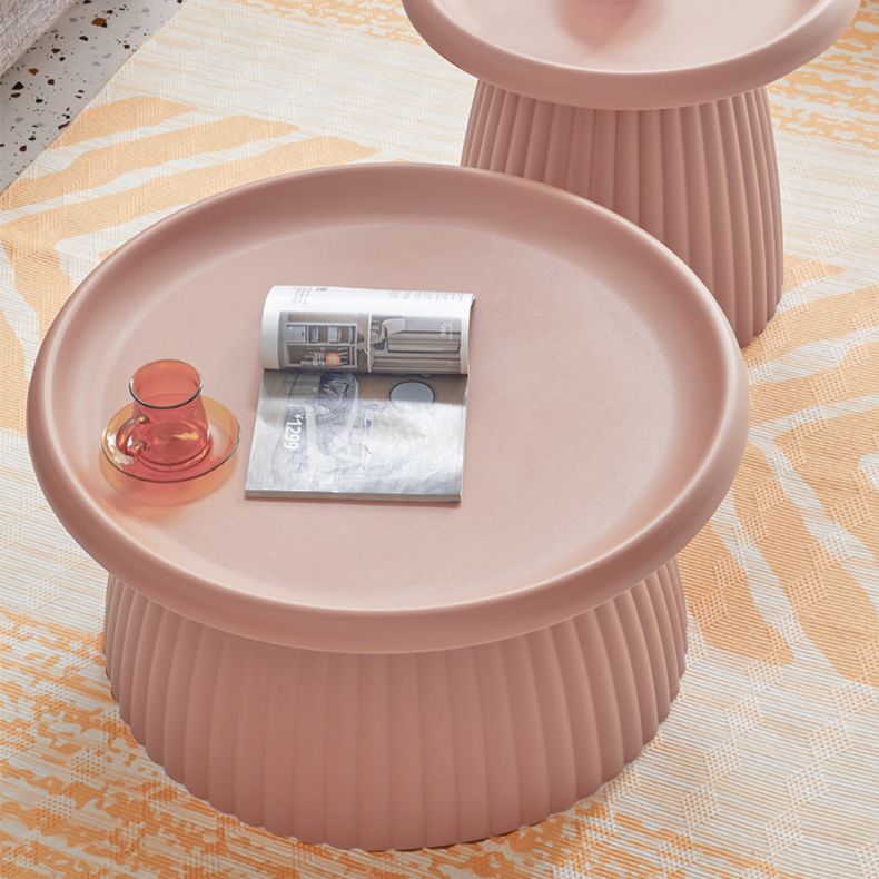 Round Pedestal Coffee Table Scandinavian Macaron Coffee Cocktail Table Clearhalo 'Coffee & Accent Tables' 'Coffee Tables' 'coffee_tables' 'furn' 'furn_coffee_tables' 'Furniture' 'furniture_coffee_tables' 'Living Room Furniture' 1200x1200_04844da8-cf2b-4ea8-9236-fe785c73cef5