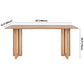 Contemporary Khaki Rectangle Dining Table Solid Wood Standard Dining Table for Kitchen Clearhalo ' dining_table' 'Dining Tables & Seating' 'Dining Tables' 'furn' 'furn_dining_table' 'Furniture' 'furniture_dining_table' 'Kitchen & Dining Furniture' 'kitchen&dining_furn' 'kitchen' 'kitchen_dining_table' 1200x1200_04869f4f-3543-4583-9468-0559fa0c00c8