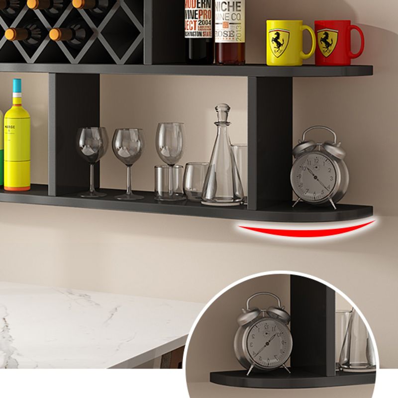 Wood Wall Mounted Modern Wine Rack Wine Stemware Holder for Home Clearhalo 'furn' 'furn_wine_racks' 'Furniture' 'Kitchen & Dining Furniture' 'Wine Racks' 'wine_racks' 1200x1200_0486c400-71fb-4c13-88a4-20ac0ef2cfaf