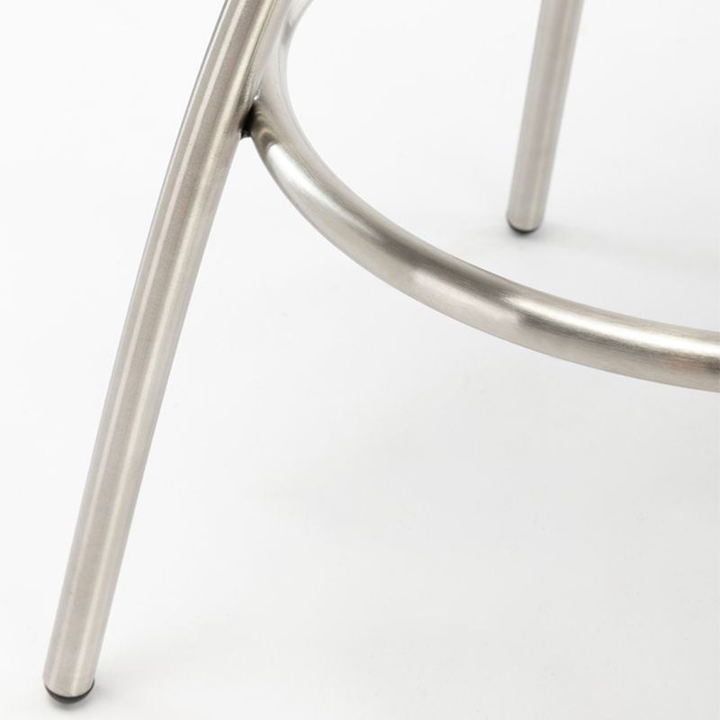 Hedendaagse stijl Faux Leather Bar Stool Low Back Teller Bar Stool voor thuis