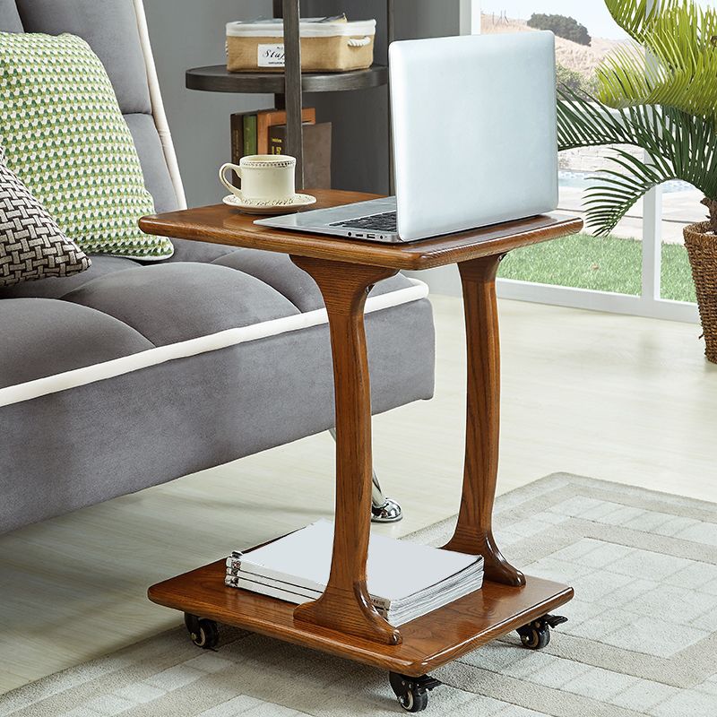 Table de nuit modernisme en bois massif inférieur