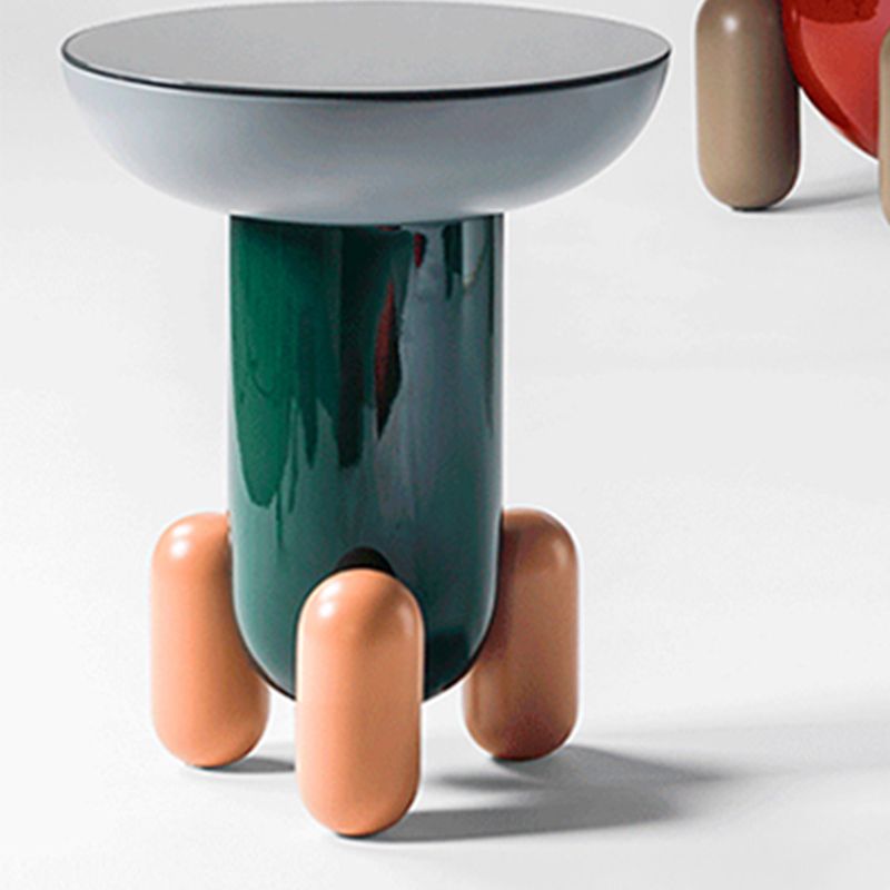 Scandinavian Round Coffee Table Abstract Base Cocktail Table Clearhalo 'Coffee & Accent Tables' 'Coffee Tables' 'coffee_tables' 'furn' 'furn_coffee_tables' 'Furniture' 'Living Room Furniture' 1200x1200_04892af4-a790-4551-b556-e3a3b22a4661