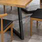 Metal Industrial Rectangle Table Pine Solid Wood Top Table with Sled Base Clearhalo 'Dining Tables & Seating' 'Dining Tables' 'dining_table' 'furn' 'furn_dining_table' 'Furniture' 'furniture_dining_table' 'Kitchen & Dining Furniture' 1200x1200_048965b7-9071-424d-8e04-37060e775b4f