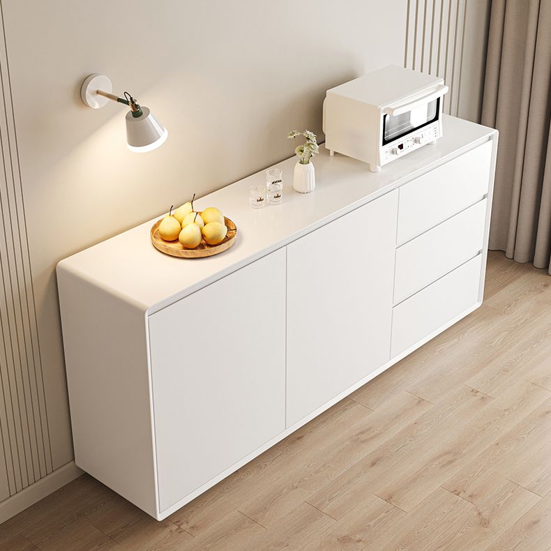 Tavolo da sideboard contemporaneo a buffet in legno con cassetti e armadi