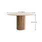 Round Shape Modern Dining Table Wood Color Fixed Table with Solid Wood Clearhalo 'Dining Tables & Seating' 'Dining Tables' 'dining_table' 'furn' 'furn_dining_table' 'Furniture' 'furniture_dining_table' 'Kitchen & Dining Furniture' 'kitchen' 'kitchen_dining_table' 1200x1200_048e73ad-9157-4ed4-8366-bfa6bcaa0541