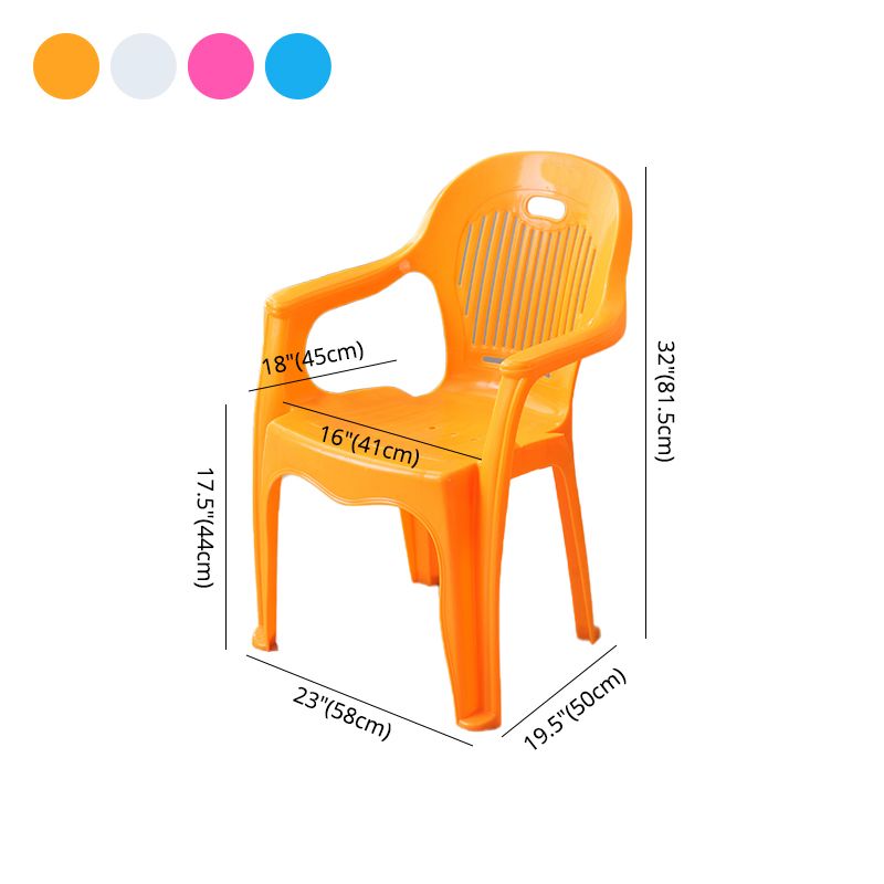 Modern Plastic Dining Room Chair Stacking Dining Arm Chair for Restaurant Clearhalo ' kitchen&dining_furn' 'Dining Chairs' 'Dining Tables & Seating' 'dining_chair' 'furn' 'furn_dining_chair' 'Furniture' 'furniture_dining_chair' 'Kitchen & Dining Furniture' 'kitchen' 1200x1200_048ec4d7-542d-45fd-b664-f45cd58ad473