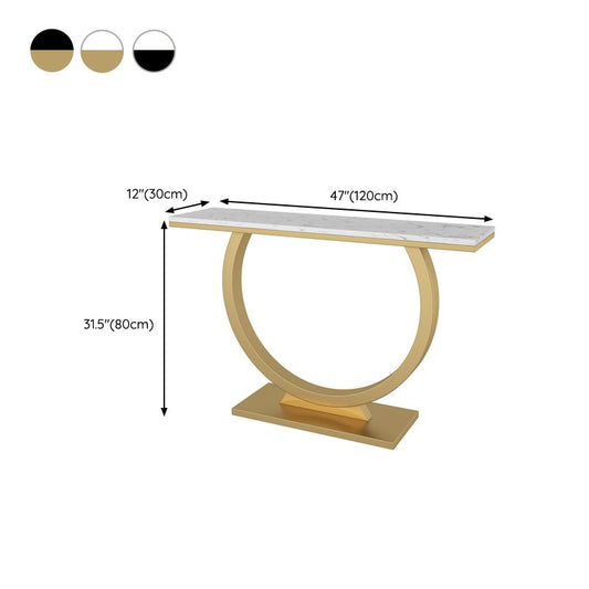 Tabla de acento de consola contemporánea Tabla de consola de sofá rectángulo