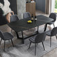 Modern 1/4/5/7 Pieces Black Dining Set Sintered Stone Dining Table Set with Leather Chairs Clearhalo 'Dining Room Sets' 'Dining Tables & Seating' 'dining_room_set' 'furn' 'furn_dining_room_set' 'Furniture' 'furniture_dining_room_set' 'Kitchen & Dining Furniture' 'kitchen&dining_furn' 'kitchen' 1200x1200_0491c71e-230c-44dd-aa5d-3a062071e04b