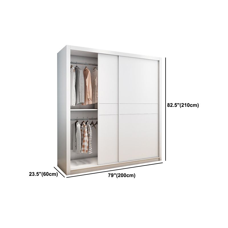 Hedendaagse stijl Garderobe Armoire wit ontworpen houten garderobe met lade