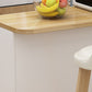 Modern Style Rectangle Wood Bar Height Pub Table for Kitchen