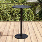Round Metal Bar Table Industrial Dining Table - 23.6" L x 23.6" W x 41.3" H Clearhalo 'Bar Furniture' 'Bar Tables' 'bar_tables' 'furn' 'furn_bar_tables' 'Furniture' 'Kitchen & Dining Furniture' 1200x1200_049c0813-5513-435a-90db-d31d8baa5e42