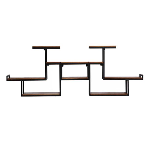 Industrial Floating Shelf Bookcase Metal and Wooden Bookshelf Clearhalo 'Bookcases' 'furn' 'furn_bookcases' 'Furniture' 'Office Furniture' 1200x1200_049c77f2-fc31-4ed1-aa25-5a975b9edcbe