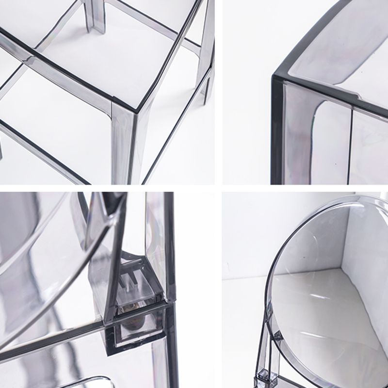 Nordic Plastic Full Back Barstool 26" H Indoor Tall Stool with Square Seat Clearhalo 'Bar Furniture' 'Bar Stools' 'bar_stools' 'furn' 'furn_bar_stools' 'furniture_bar_stools' 'Kitchen & Dining Furniture' 'kitchen&dining_furn' 'kitchen' 'kitchen_furn' Furniture' 1200x1200_049c80de-6d2e-42b6-a39d-0ce961810e0c