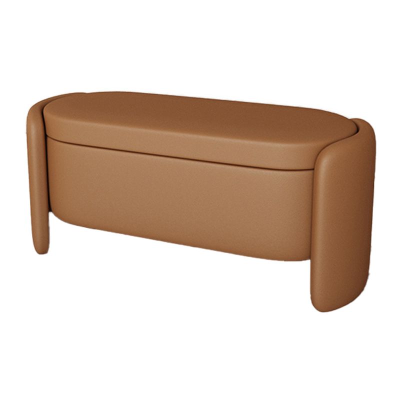 Modern Flip Top Bench Faux Leather Solid Color Bench for Bedroom Clearhalo 'Benches' 'Chairs & Seating' 'furn' 'furn_benches' 'Furniture' 'Living Room Furniture' 1200x1200_049f75ec-992d-41c6-a020-da92b066fe5c