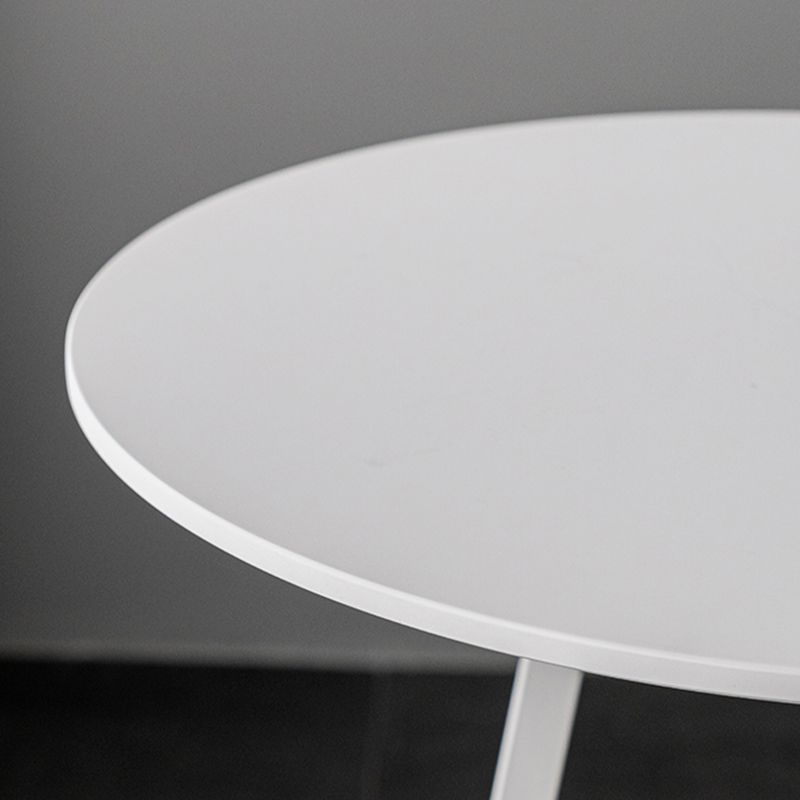 Mesa de comedor con barra superior de madera redonda de estilo contemporáneo para uso doméstico