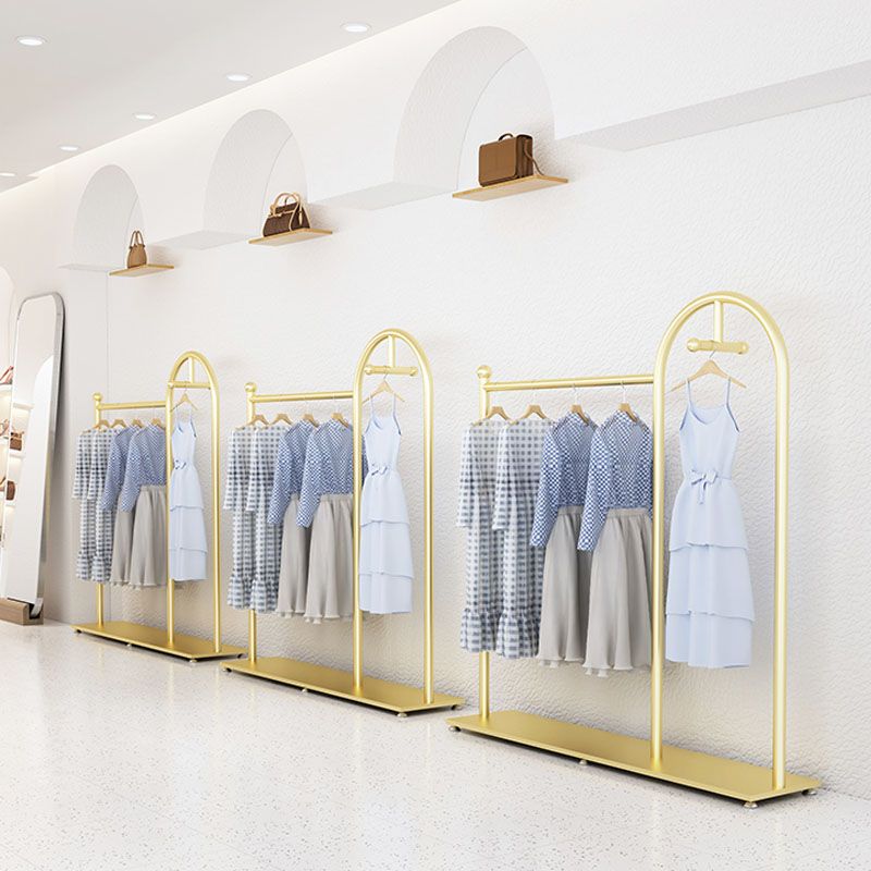 Glam Coat Rack Metal Rails y ganchos enmarcados de metal