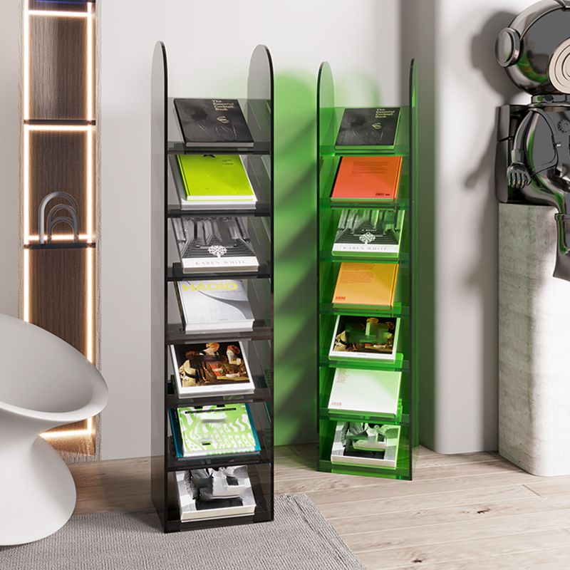 Modern Bookshelf Closed Back Standard Acrylic Bookcase for Study Room Clearhalo 'Bookcases' 'furn' 'furn_bookcases' 'Furniture' 'Office Furniture' 1200x1200_04a1989a-a59c-4097-8366-b153836999fe