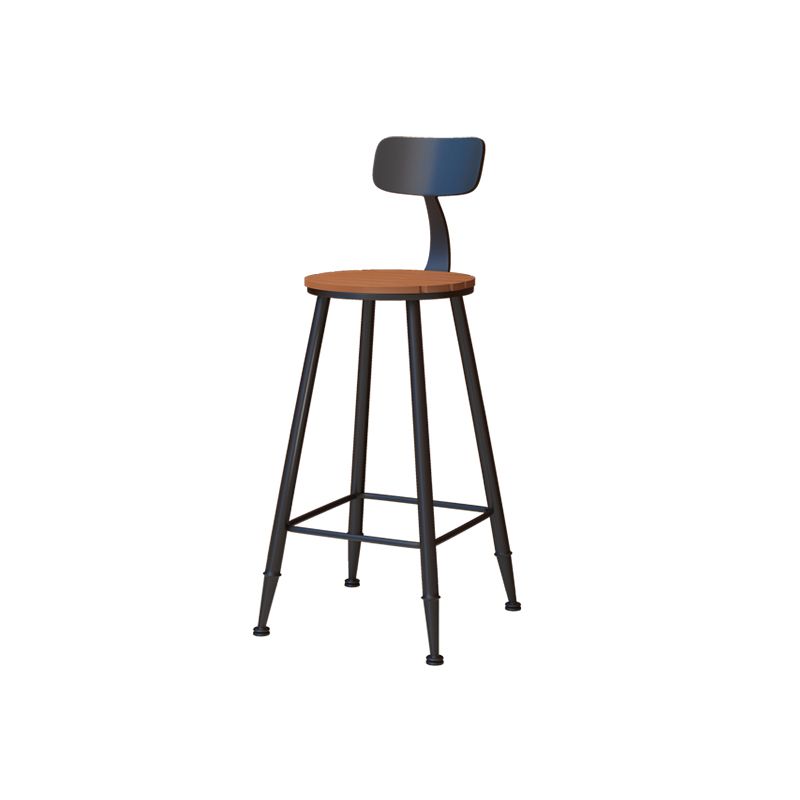 Contemporary Dining Stools Metal Low Back Bar Stools with Footrest Clearhalo 'Bar Furniture' 'Bar Stools' 'bar_stools' 'furn' 'furn_bar_stools' 'Furniture' 'Kitchen & Dining Furniture' 1200x1200_04a1b781-66e7-4710-835f-769529922c4b