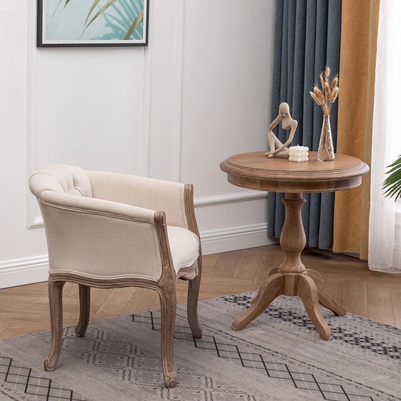 Farmhouse Fabric Home Arm Chair Matte Finish Solid Back Dining Chair Clearhalo 'Dining Chairs' 'Dining Tables & Seating' 'dining_chair' 'furn' 'furn_dining_chair' 'Furniture' 'Kitchen & Dining Furniture' 1200x1200_04a1efd2-ca63-4d4d-9504-49006535a441