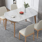 Modern Sintered Stone Dining Table Round Dining Room Table with 4 Legs Clearhalo 'Dining Tables & Seating' 'Dining Tables' 'dining_table' 'furn' 'furn_dining_table' 'Furniture' 'furniture_dining_table' 'Kitchen & Dining Furniture' 'kitchen' 'kitchen_dining_table' 1200x1200_04a300b1-0502-4826-b17d-4e6279004cb2