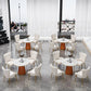 Metal Traditional Luxury Round Indoor Table Sintered Stone Table for Kitchen and Dining Room Clearhalo ' dining_table' 'Dining Tables & Seating' 'Dining Tables' 'furn' 'furn_dining_table' 'Furniture' 'furniture_dining_table' 'Kitchen & Dining Furniture' 'kitchen&dining_furn' 'kitchen' 'kitchen_dining_table' 1200x1200_04a9b402-007d-4897-91fd-7047905721bb