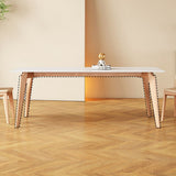 Sintered Stone Dining Table Wooden Base Dinner Table for Dining Room Clearhalo 'Dining Tables & Seating' 'Dining Tables' 'dining_table' 'furn' 'furn_dining_table' 'Furniture' 'Kitchen & Dining Furniture' 1200x1200_04ace004-ba16-46e5-b6a9-25c3697db549