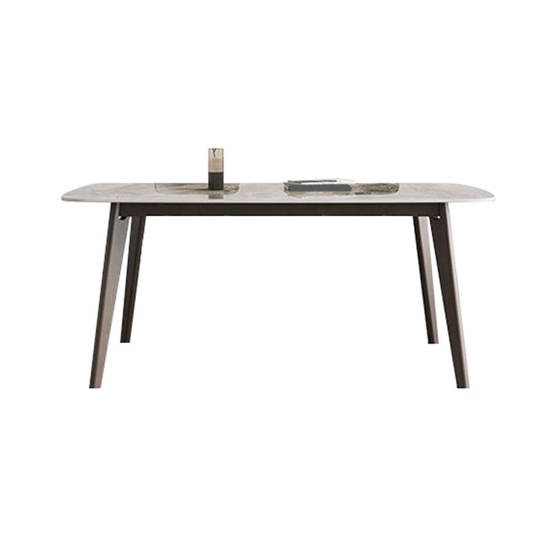 Rectangular Dining Table Modern Stone Tabletop with Solid Wood Legs Clearhalo 'Dining Tables & Seating' 'Dining Tables' 'dining_table' 'furn' 'furn_dining_table' 'Furniture' 'Kitchen & Dining Furniture' 1200x1200_04ad5ac2-f99d-4ce1-9ee5-fc626008dbff