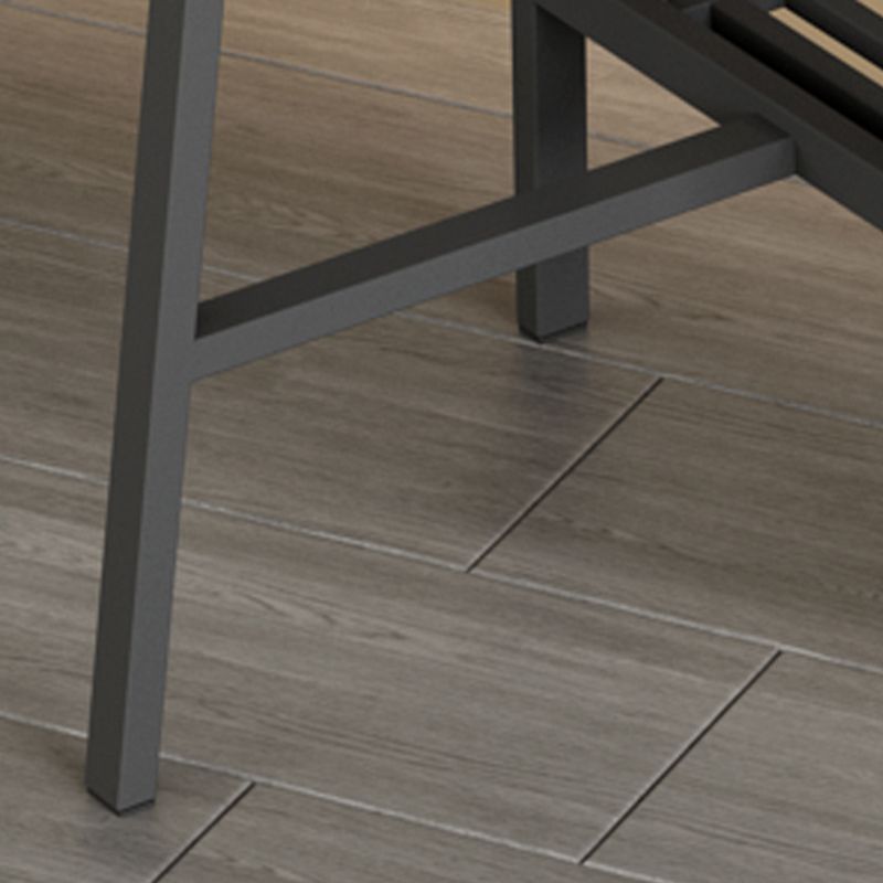 Taburete de contaminación sin espalda sin brazo industrial taburete de barra de hierro con pedal para bar