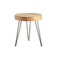 Mesa de centro de madera envejecida de madera clara del país francés para la sala de estar