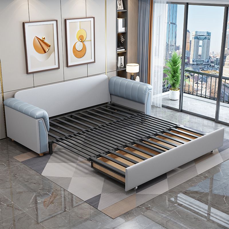 ボンドレザーソファ布団スカンジナビア布団スリーパーソファベッドと保管