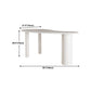 29.5" H White Irregular Shape Working Writing Desk Modern Style Desk for Office Clearhalo 'furn' 'furn_office_desk' 'Furniture' 'Office Desks' 'Office Furniture' 'office_desk' 1200x1200_04b244ce-746d-44ca-b911-fe24b163d01f
