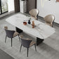Rectangle Stone Top Dining Table Contemporary Dining Table with Double Pedestal Base Clearhalo 'Dining Tables & Seating' 'Dining Tables' 'dining_table' 'furn' 'furn_dining_table' 'Furniture' 'furniture_dining_table' 'Kitchen & Dining Furniture' 'kitchen' 'kitchen_dining_table' 1200x1200_04b246a8-1fb0-4ec1-8abd-69eb776a6e04