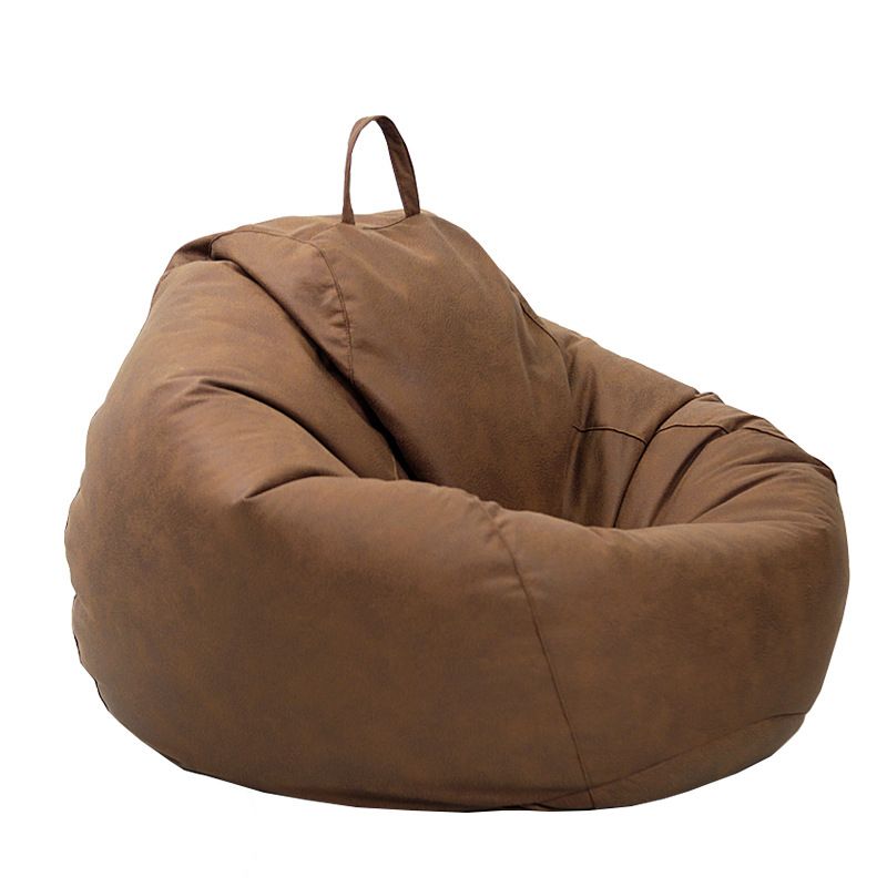 Casual accentstoel faux lederen waterdichte lounge bank stoel in beige/ brwon/ grijs/ rood