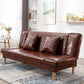 Modern Macaroon Wood 4 Legs Sofa Convertible Armless Sofe for Living Room Clearhalo 'Furniture' 'furniture_sofas' 'kitchen' 'kitchen_sofas' 'Living Room Furniture' 'Sofa' 'sofas' 1200x1200_04b3d580-6b20-4870-8d7b-b22ef946e3e8