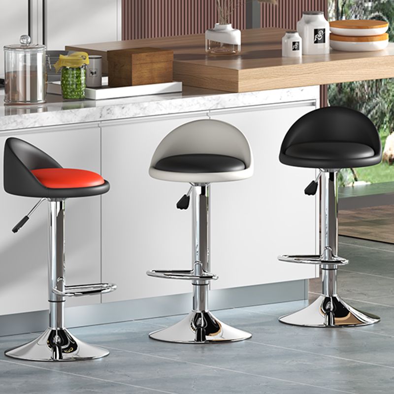 Lift and Rotate Height Stool Modern Indoor Leather Armless Bar Stool 1 Piece Clearhalo 'Bar Furniture' 'Bar Stools' 'bar_stools' 'furn' 'furn_bar_stools' 'furniture_bar_stools' 'Kitchen & Dining Furniture' 'kitchen&dining_furn' 'kitchen' 'kitchen_furn' Furniture' 1200x1200_04b43794-54f2-45ec-8773-c5a39abdc455