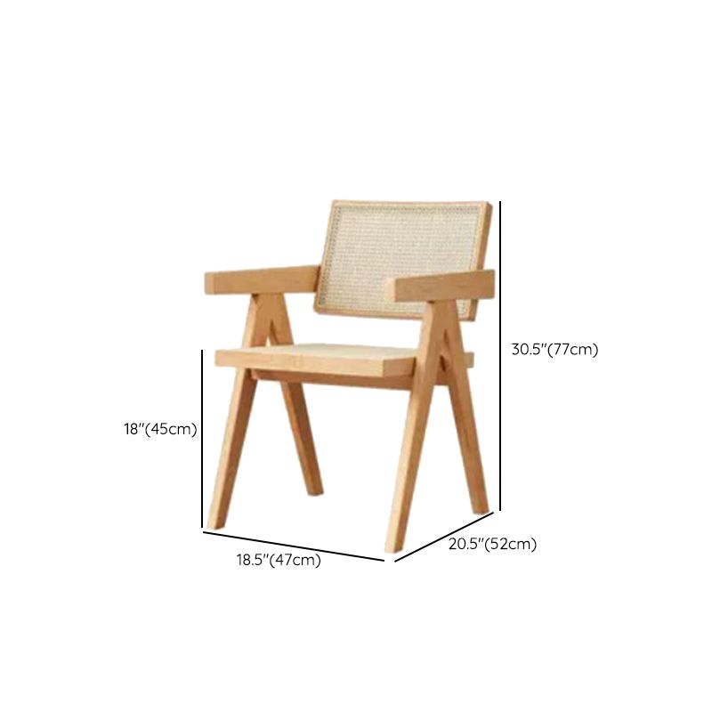 Modern 1/4 Pieces Dining Set Rectangle Ash Wood Dining Table for Dining Room Kitchen