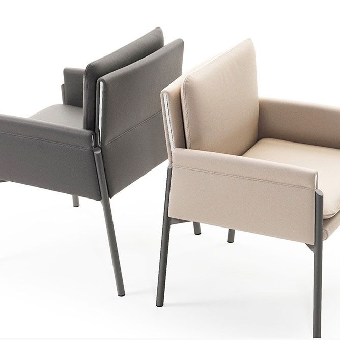 Gestoffeerde matte afwerking eetstoel designerstijl thuis stevige achterstoel stoel