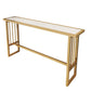 Modern Bar Height Table Faux Marble Top Bistro Table with Gold Base Clearhalo 'Bar Furniture' 'Bar Tables' 'bar_tables' 'furn' 'furn_bar_tables' 'Furniture' 'Kitchen & Dining Furniture' 1200x1200_04bc9ea1-0cda-4fbd-bc8a-71be974cbdfd