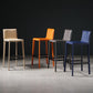 Modern Bar Stool Leather Counter Bar Stool with Metal Legs for Indoor Use