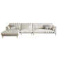 Pillow Top Arm Removable Cushions Sectional Sofa with Chaise in Beige