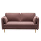 Square Arm Contemporary Settee Sofa Standard Velvet Settee Couch Clearhalo 'furn' 'furn_sofas' 'Furniture' 'Living Room Furniture' 'Sofa' 'sofas' 1200x1200_04bded55-eb76-4d96-86a0-19807f1fbc0e