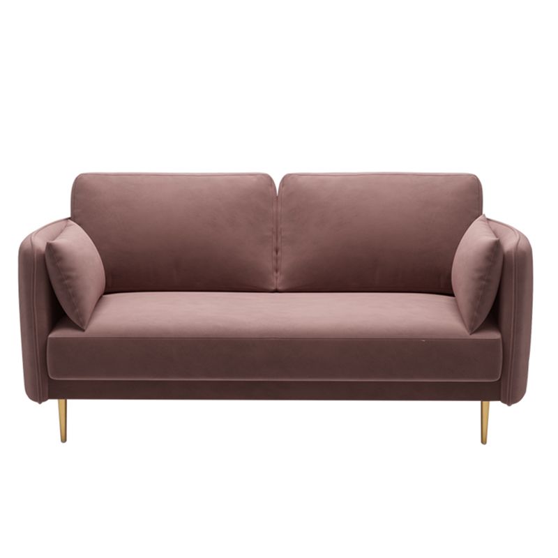 Square Arm Contemporary Settee Sofa Standard Velvet Settee Couch Clearhalo 'furn' 'furn_sofas' 'Furniture' 'Living Room Furniture' 'Sofa' 'sofas' 1200x1200_04bded55-eb76-4d96-86a0-19807f1fbc0e