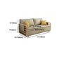 Linen Contemporary Square Arm Sofa Bed Foldable Convertible Sofa for Apartment Clearhalo 'furn' 'furn_sofas' 'Furniture' 'Living Room Furniture' 'Sofa' 'sofas' 1200x1200_04c0f1a5-b9da-47aa-9e17-d59f94ced87d