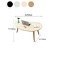 Contemporary Style Coffee Table Wooden 4 Legs Coffee Cocktail Table