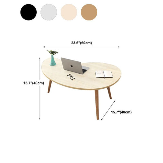 Contemporary Style Coffee Table Wooden 4 Legs Coffee Cocktail Table