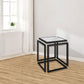 17.72" Tall Contemporary Style Side End Table Metal Frame Sofa Side Accent Table Clearhalo 'Coffee & Accent Tables' 'End & Side Tables' 'end_side_tables' 'furn' 'furn_end_side_tables' 'Furniture' 'Living Room Furniture' 1200x1200_04c18f9e-7b08-4992-824c-86bb858a260d