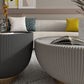 Luxurious Slate Round Pedestal Coffee Cocktail Table in White and Gray Clearhalo 'Coffee & Accent Tables' 'Coffee Tables' 'coffee_tables' 'furn' 'furn_coffee_tables' 'Furniture' 'Living Room Furniture' 1200x1200_04c2b190-57ae-45d2-82b1-d7dfcccb8d44