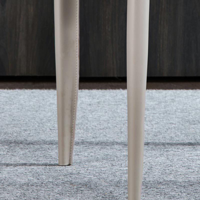 Contemporary Style Dining Chairs Armless Chair with Metal Legs for Kitchen Clearhalo 'Dining Chairs' 'Dining Tables & Seating' 'dining_chair' 'furn' 'furn_dining_chair' 'Furniture' 'Kitchen & Dining Furniture' 1200x1200_04c3795a-c160-4ccf-8692-352ea0897f66