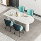 Metal Contemporary Free Form Table Sintered Stone Dining Table for Home Clearhalo ' dining_table' 'Dining Tables & Seating' 'Dining Tables' 'furn' 'furn_dining_table' 'Furniture' 'furniture_dining_table' 'Kitchen & Dining Furniture' 'kitchen&dining_furn' 'kitchen' 'kitchen_dining_table' 1200x1200_04c3c15a-7f27-4519-acc2-436ab23033e4