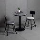 1/3 Pieces Industrial Iron Bar Table Set Round Bistro Set with Grey Faux Marble Top Clearhalo 'Bar Furniture' 'furn' 'furn_home_bar_bar_sets' 'Furniture' 'Home Bars & Bar Sets' 'home_bar_bar_sets' 'Kitchen & Dining Furniture' 1200x1200_04c40222-34a0-4ab3-a0fc-ce95f3b494be